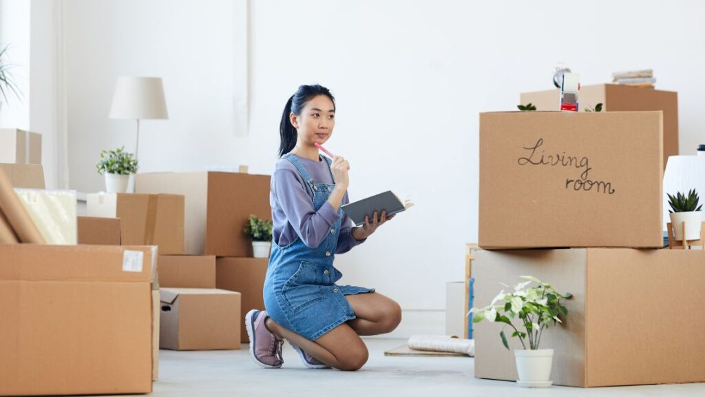 organize your new home with storage bins and labels