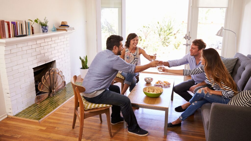 how to organize your home for holiday entertaining with a festive Middle Tennessee setting