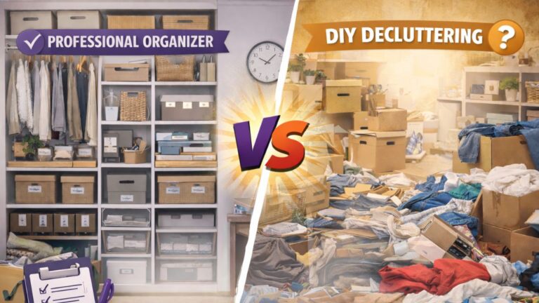 Professional Organizer vs DIY Decluttering in Nashville TN